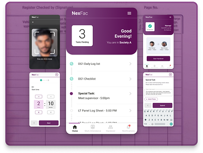 NexFac — A Facility Management App app branding design logo ui ux visual web