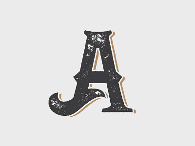 A a display font serif type typography
