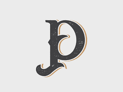 P display font letter p serif type typography