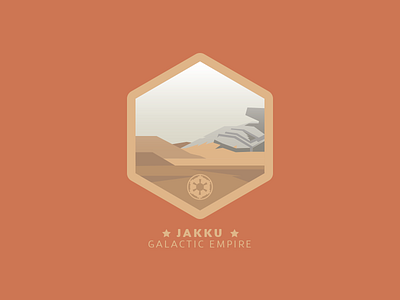 Jakku Badge badge finn icon illustration jakku jedi rey star starwars tfa theforceawakens wars