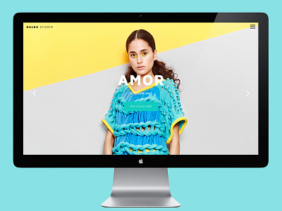 Galga Studio Website design fashion galga knitting machine studio website