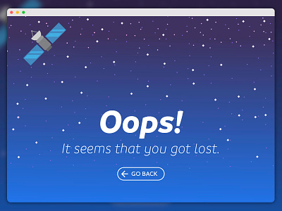404 Page — Daily UI challenge #008 404 card challenge daily dailyui error flat page ui ux web