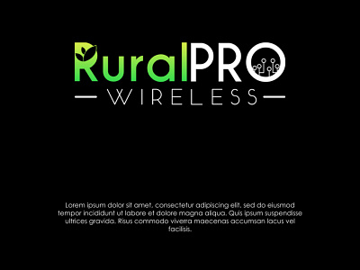 RuralPRO Wireless Logo branding design graphic design illustration illustrator logo minimal photoshop photoshop art technological technologies technology technology logo vector