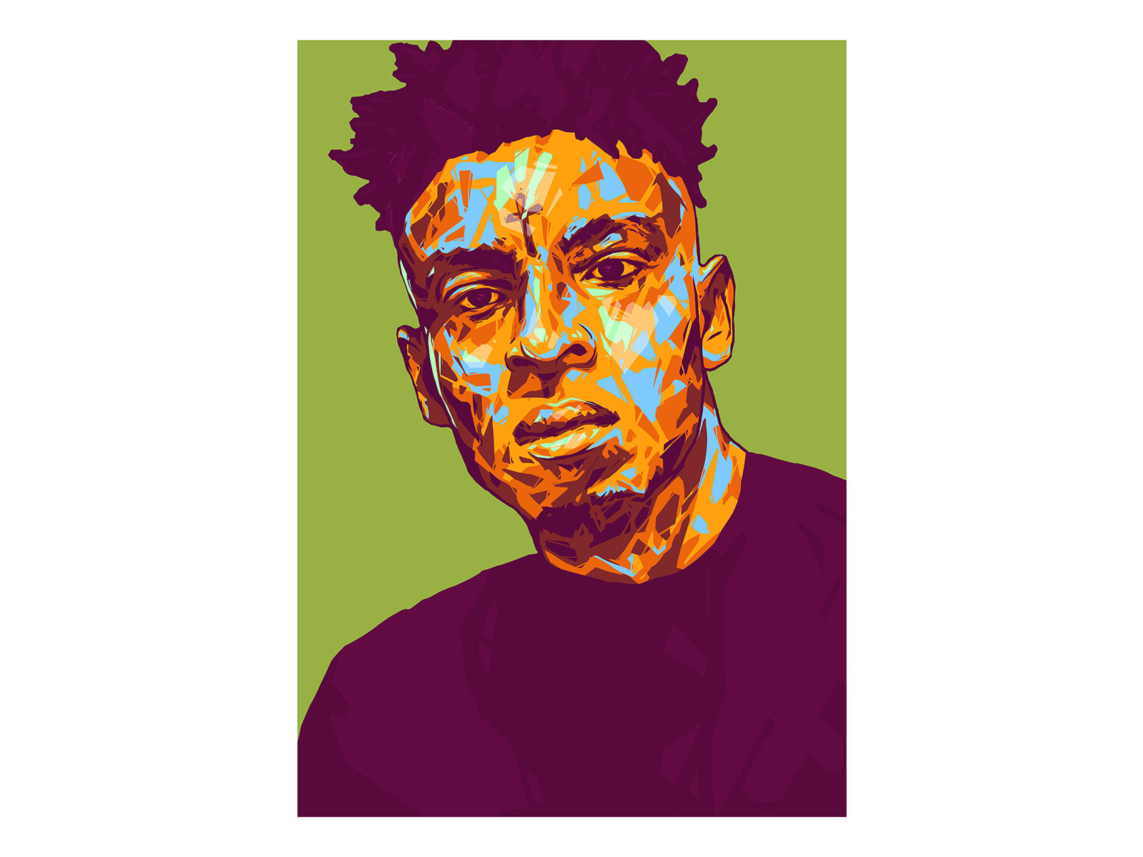 21 Savage Portrait // Visual Mixtape. by Alex Escu on Dribbble