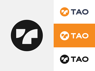 Tao // Logo design concept. alex escu branding geometric letter logo logo logotype mark minimalism monogram symbol