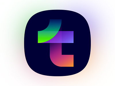 Tumblr app icon alex escu branding gradient illustration logo logotype mark minimalism symbol t logo tumblr icon tumblr logo