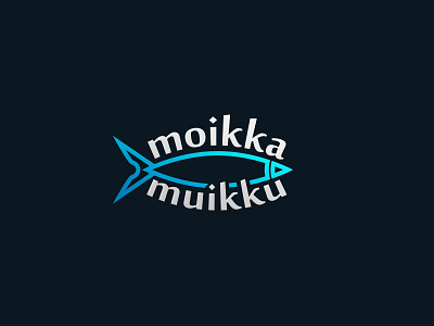 moikka muikku - Logo Project. escu alex fish geometric grid logo logotype mark minimalism monogram symbol