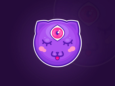 Nyan Dribbble sticker. cat colors dribbble line mule nya nyan playoff sticker