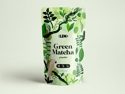 Matcha Superfood powder matcha package design packaging packaging mockup packagingdesign pattern pouch pouch design superfoods