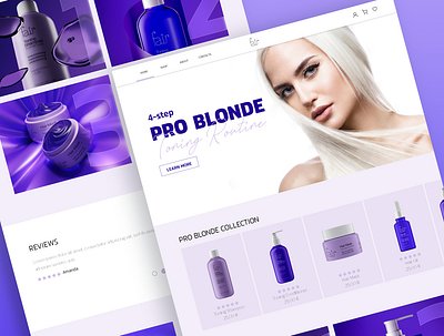FAIR hair care adobe xd adobexd branding colorful concept design ecommerce homepage landing page purple ui ui design uidesign uiux user experience user interface ux uxdesign web website