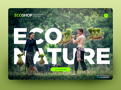 Eco nature eco landing page layout minimal nature