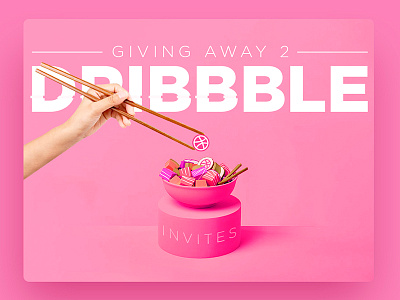 2x Dribbble Invites design dribbble dribbbleinvite invitation invite join