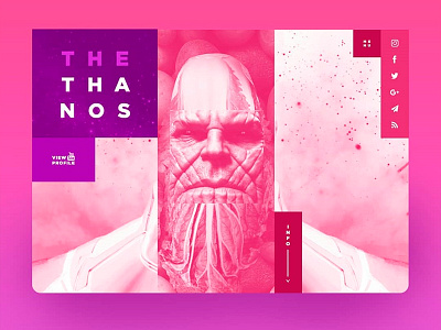 Thanos collaboration landing landing page layout minimal site ux