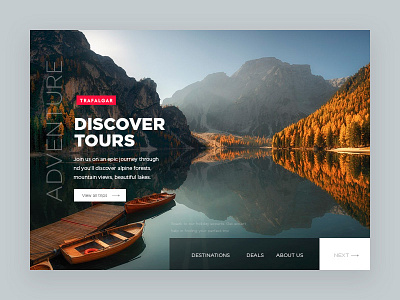 Discover concept design landing landing page layout minimal site template typography ui ux web website
