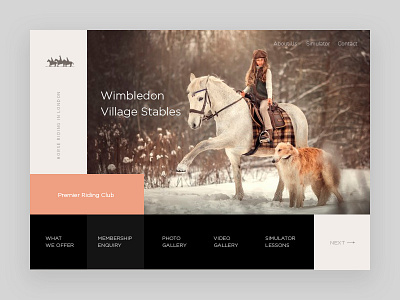 Wimbledon concept design landing landing page layout minimal site template typography ui ux web website