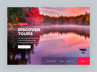 Discover concept design landing landing page layout minimal site template typography ui ux web website