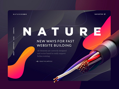 natu animation app collaboration concept design eco fashion illustration landing landing page layout minimal site template typography ux vector web website