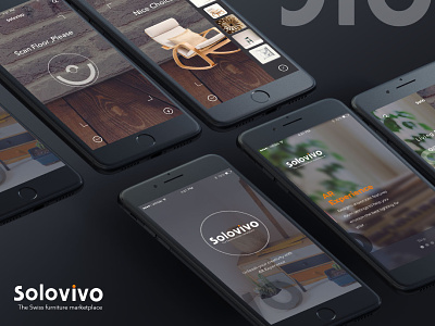 Solovivo darktheme android clean design ui ux ios minimalism mobile