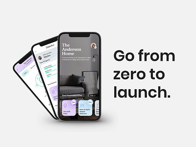 Go From Zero to Launch agency analytics data design system development health mobile design startup ui