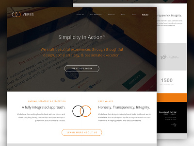 VERBS agency design marketing portfolio ui ux web