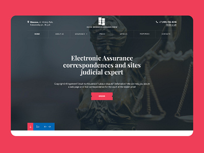 Electronic Assurance correspondences design homepage landing page minimalist typography ui ui design web web design website