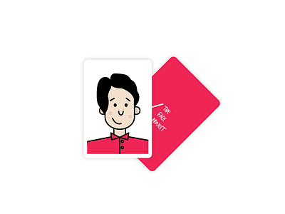 The Face project - Card #01 cards cartoon cartoon character faces flat illustration sketching thefaceproject
