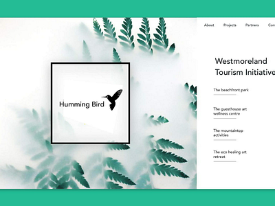 Web design humming bird