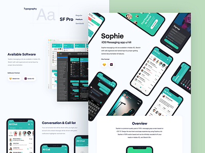Sophie app case study live on BEHANCE behance case study project chat profile design application app mobile illustration dark night black interface experience iphone x ios android message conversation text minimal clean modern interaction social media network ui ux user kit web website webdesign