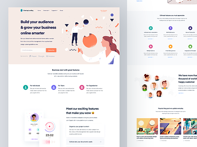 Digital Agency Landing Page bootstrap landing page bundle branding illustration art app business agency corporate creative minimal layout digital marketing product home page single react next html css responsive template theme psd sourabh typography logo flat ui ux user web website webdesign