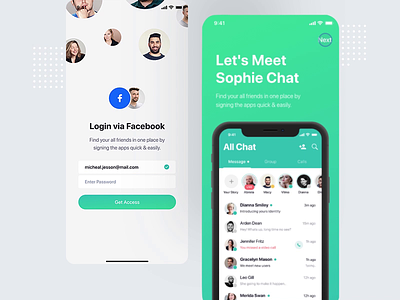 Onboarding screen animation animation micro interaction animation startup after effects illustration modern minimal interface experience intro motion splash screen ios android mobile messaging app launching gif onboarding login signin signup share photo location sourabh iphone x design typography logo flat ui ux uiux