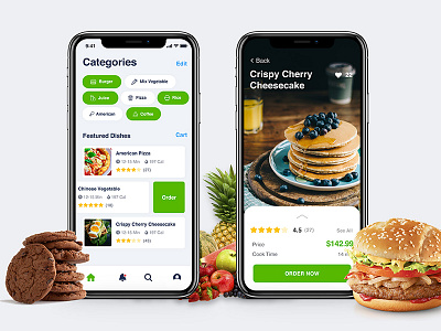 Food app app application design food ios iphone minimal mobile restaurant swipe ui ux