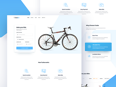 Bike rental home page