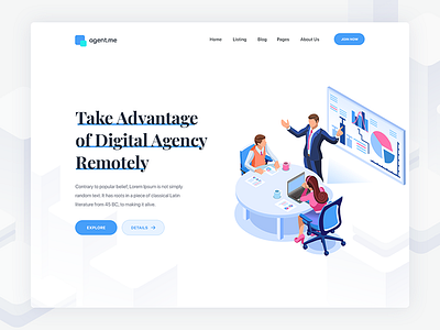 [WIP] Digital agency website header business office client meeting design application app header slide slide homepage home page interaction interface experience landing digital agency logo typography ui ux user transport web website webdesign work in process wip