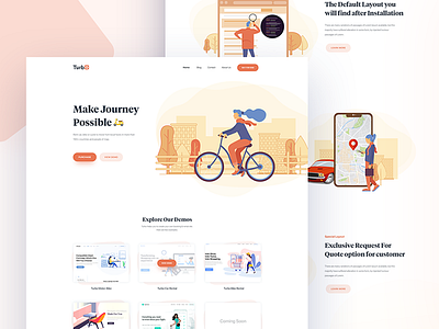 Bike website landing page