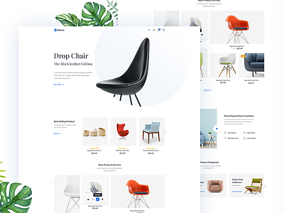 Furniture Website Home page ecommerce e commerce online shop furniture sofa chair bed homepage home design interaction modern minimal clean interface experience interaction interior wood table landing page slide slider header sourabh typography logo flat ui ux user web website webdesign