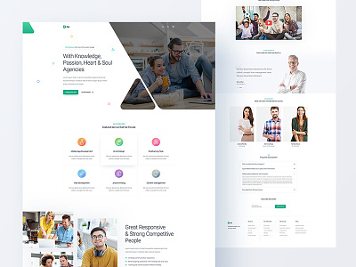 Agency Landing page business agency corporate homepage home interaction modern animation interface experience bootstrap landing page bundle minimal clean people team meeting react next html css template theme psd typography logo flat ui ux user web website webdesign