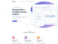 Saas Landing Page by Sourabh Barua for RedQ Inc on Dribbble