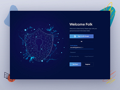 Crypto Currency Website login page