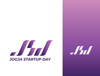 Logo Jogja Startup Day 2019 branding flat logo typography