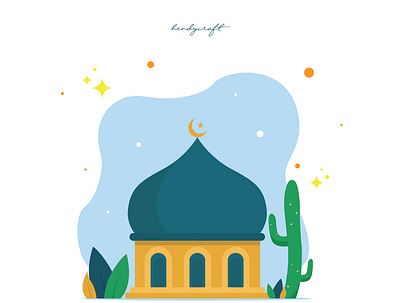 Ramadhan Kareem blessing character design flatdesign illustration islam moslem mosque quran ramadhan