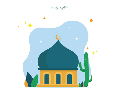 Ramadhan Kareem blessing character design flatdesign illustration islam moslem mosque quran ramadhan