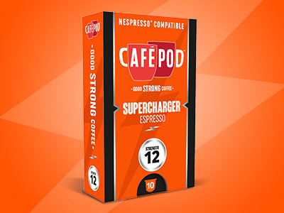 CaféPod Branding – Supercharger art direction branding coffee creative design identity packaging rebrand