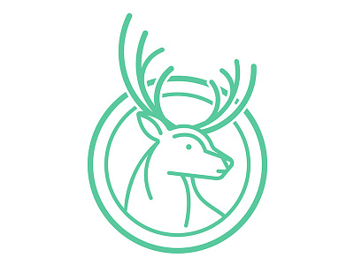 Wildlife photographers branding art direction branding deer icon illustration logo stag