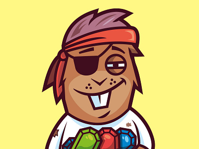 Goofy Gophers cartoon cartoon character character character design comic gopher vector