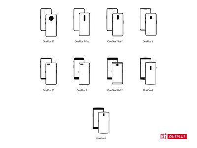 OnePlus Devices design devices icons iconset illustration mobile oneplus product vector vector art