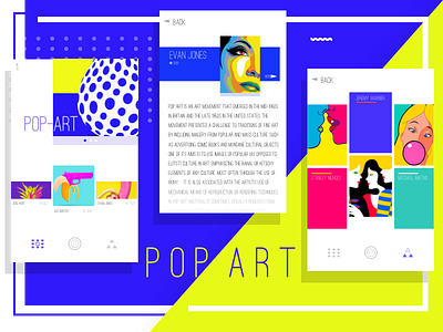 Pop Art art color pop practice ui