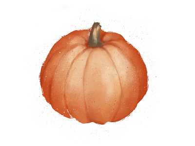 Pumpkin Illustration art autumn autumn illustration design illustration ipad pattern design procreate pumpkins sticker design watercolor