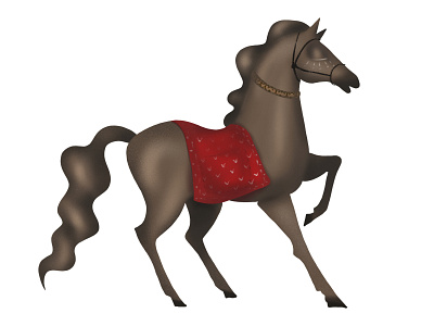 Turkish Horse Illustration animal horse horses illustration illustration art procreate turkish