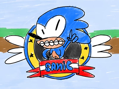 Sanic Goes Fast animation blue fast game gif sanic sega sonic speed video