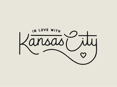 Kansas City ♡ hand lettering kansas city kansascity lettering monoline monoline script typography